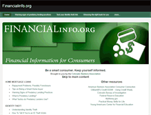 Tablet Screenshot of financialinfo.org